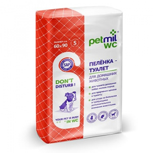 Petmil WC 60х90 5 adet