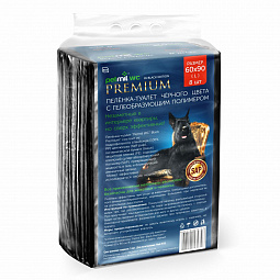 Petmil WC Premium black 60х90 15 adet